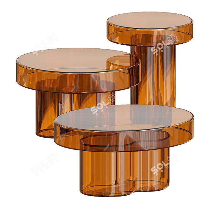 Soda Oval Coffee Table 3D model image 2