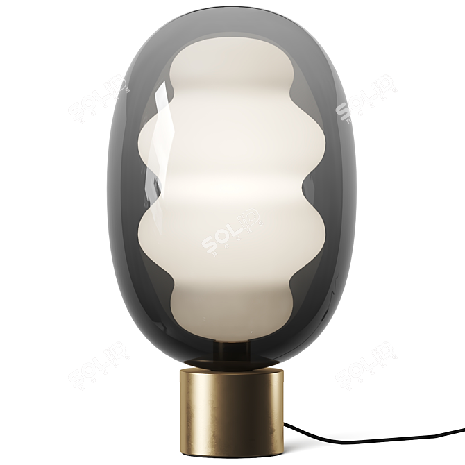 Contemporary Glass Table Lamp, Marcantonio 3D model image 2