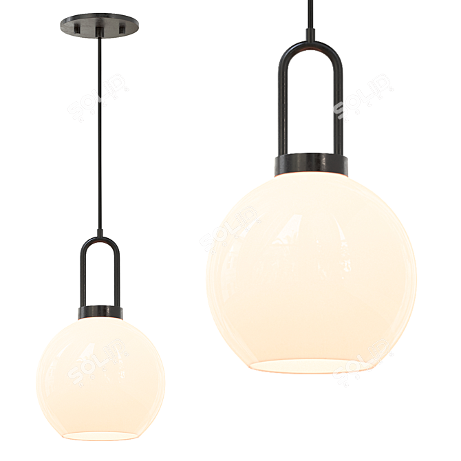 Alora Mood Single Globe Lighting 3D model image 1