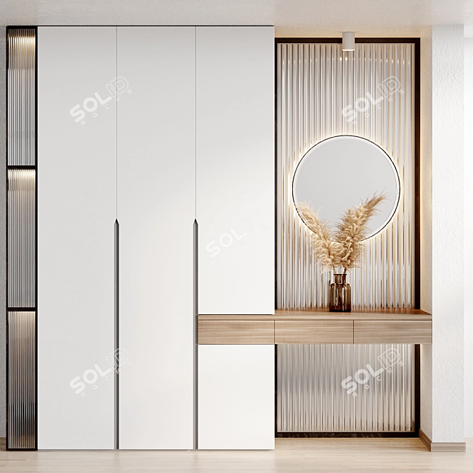 Entryway Panel Set, Multi/Sub-Object Material 3D model image 2