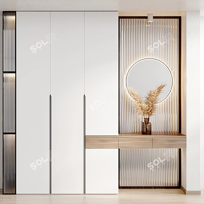 Entryway Panel Set, Multi/Sub-Object Material 3D model image 3