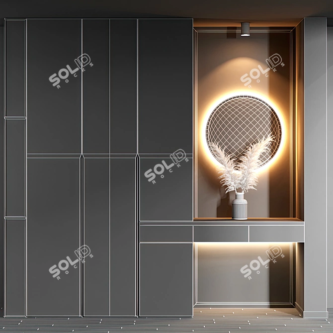 Entryway Panel Set, Multi/Sub-Object Material 3D model image 6