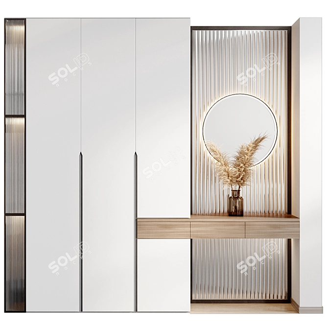 Entryway Panel Set, Multi/Sub-Object Material 3D model image 7