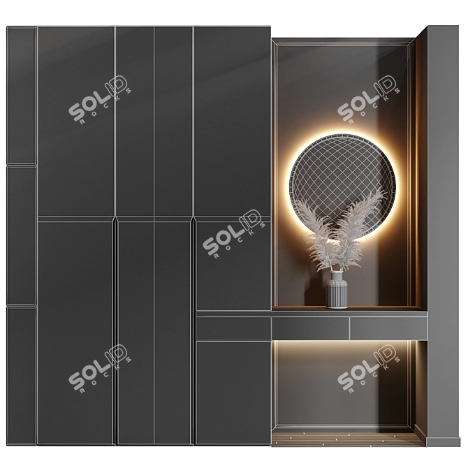 Entryway Panel Set, Multi/Sub-Object Material 3D model image 9