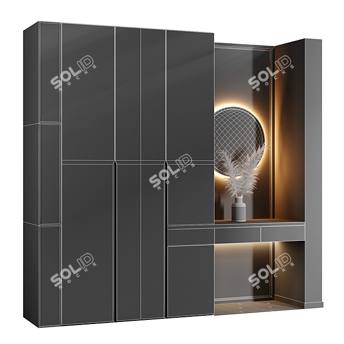 Entryway Panel Set, Multi/Sub-Object Material 3D model image 10