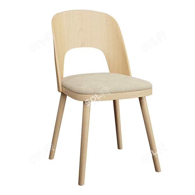 Elegant Modern Chairs ANTVERPEN 3D model image 2