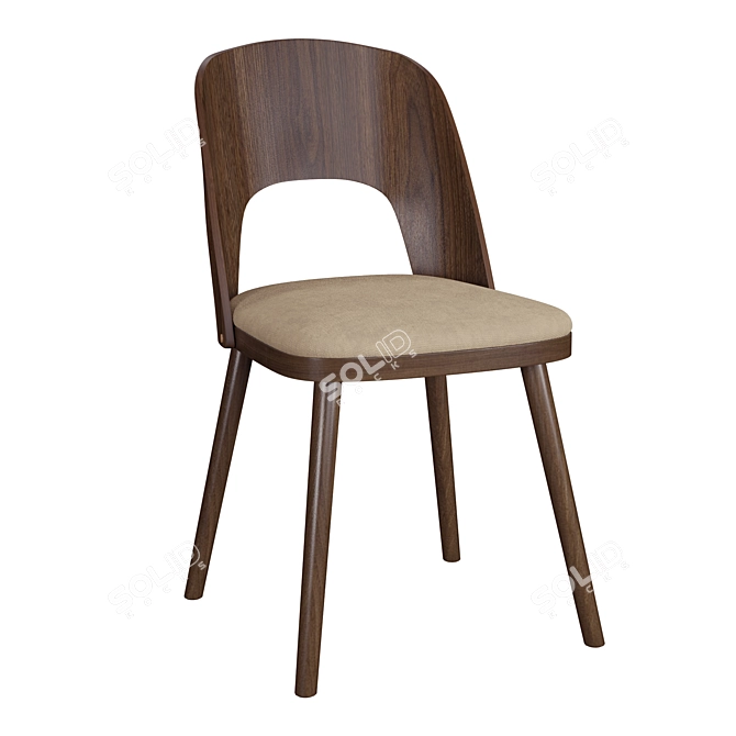 Elegant Modern Chairs ANTVERPEN 3D model image 3