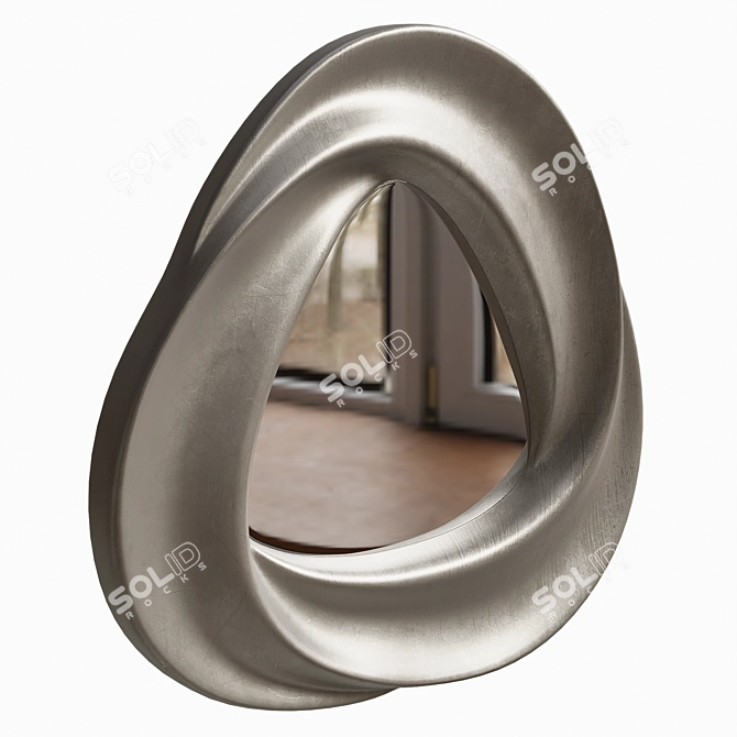 Reflective Silver Mirror PU178 3D model image 3