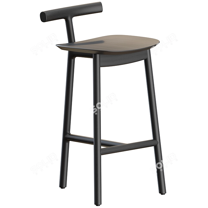 Modern Mattiazzi Counter Stools Set 3D model image 1