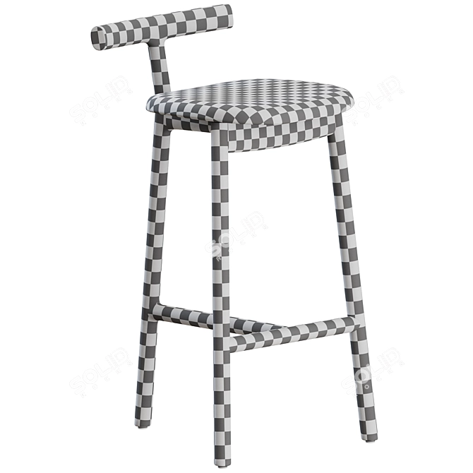Modern Mattiazzi Counter Stools Set 3D model image 3