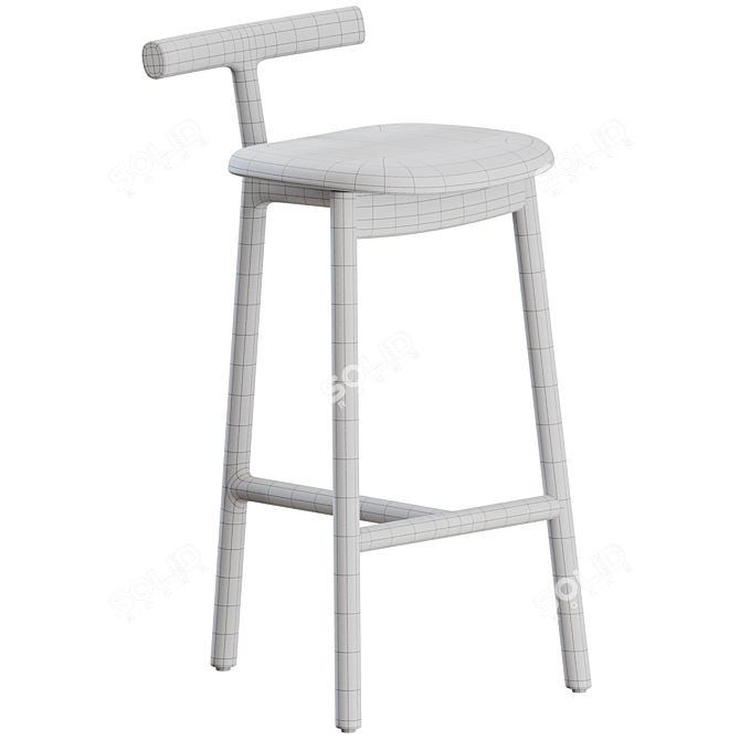 Modern Mattiazzi Counter Stools Set 3D model image 4