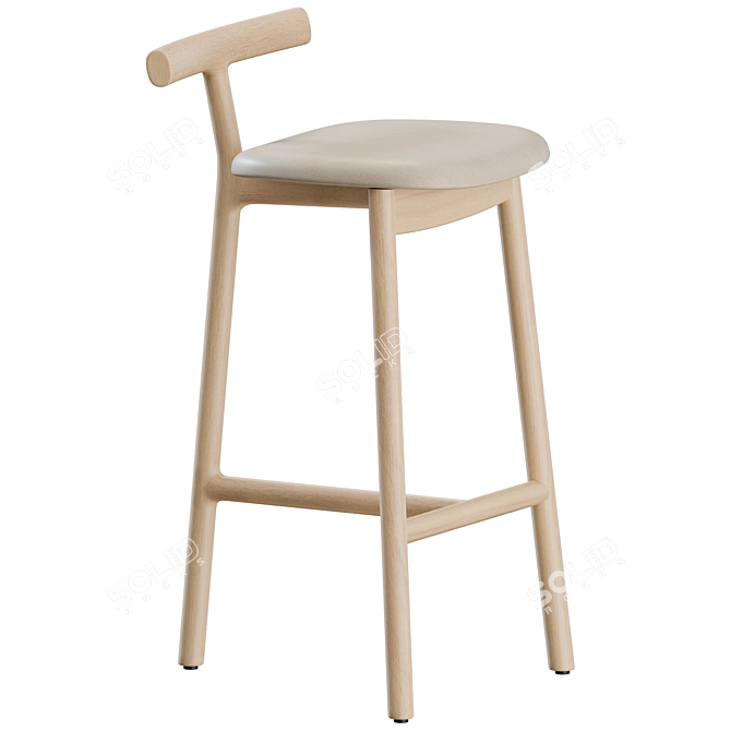 Modern Mattiazzi Counter Stools Set 3D model image 5