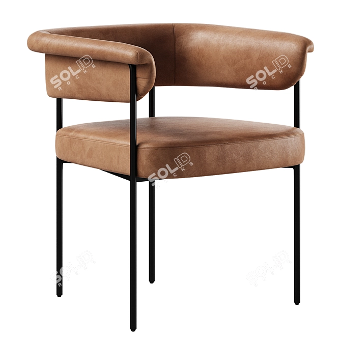 Modern Conover Dining Chair Texture 3D model image 8