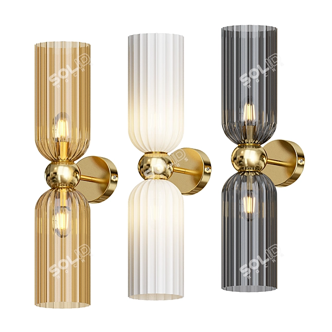 Elegant Antic Wall Lamps 3D model image 5