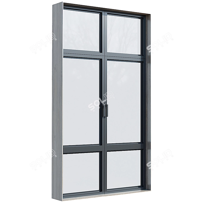 Sleek Modern Windows Design 3D model image 3