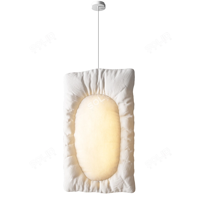 Zenith Fabric Pendant Lamp 3D model image 4