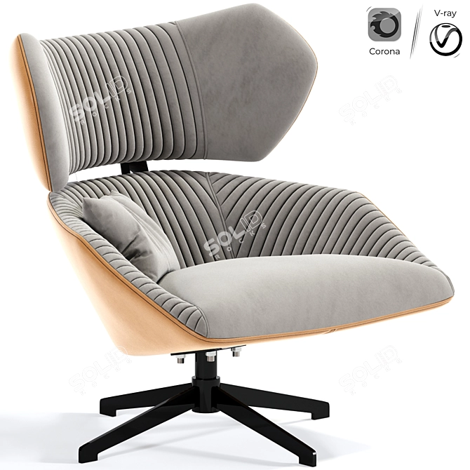 Modern Armchair 3D Models Bundle 3D model image 1