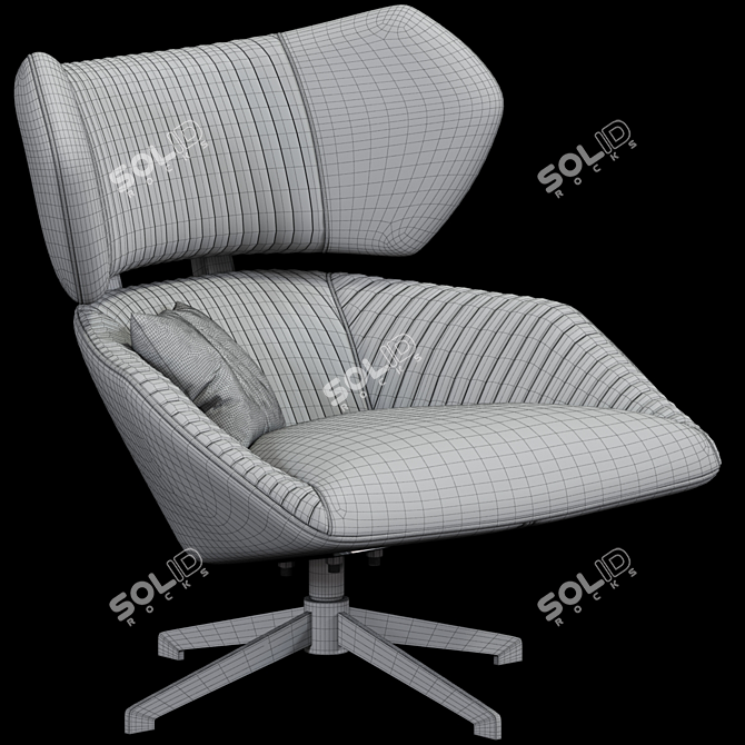 Modern Armchair 3D Models Bundle 3D model image 2