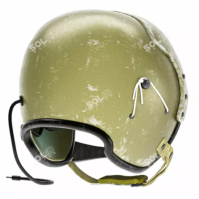 High-Quality Pilot Helmet CG Model 3D model image 10