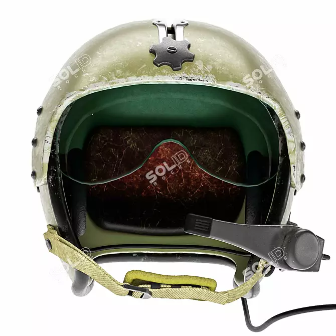 High-Quality Pilot Helmet CG Model 3D model image 11