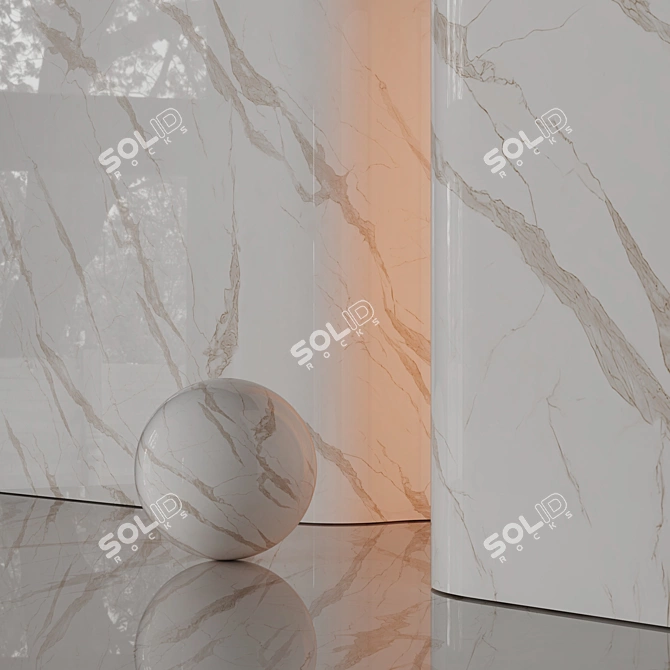 8K Marble Texture Set 05 3D model image 2