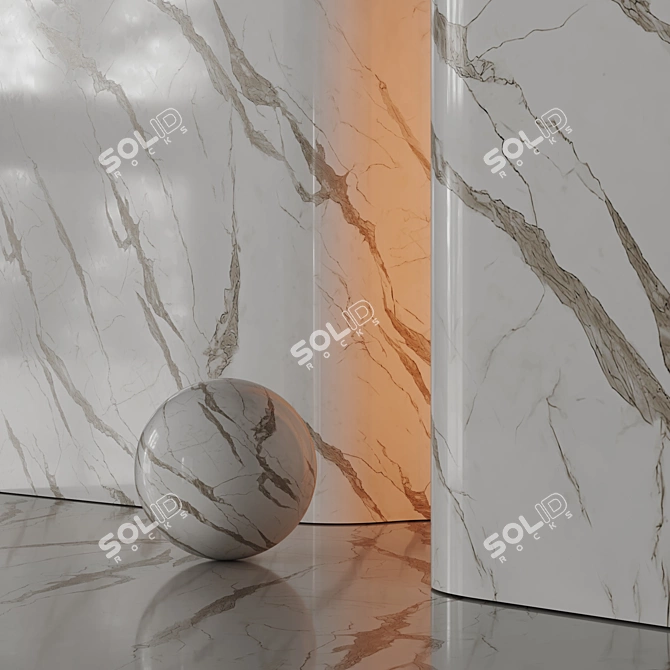 8K Marble Texture Set 05 3D model image 3