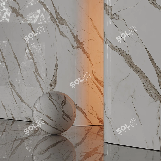 8K Marble Texture Set 05 3D model image 4