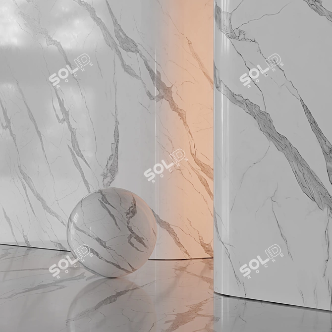 8K Marble Texture Set 05 3D model image 5