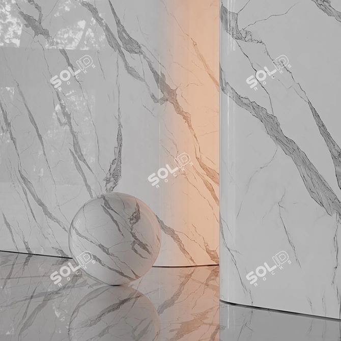 8K Marble Texture Set 05 3D model image 6