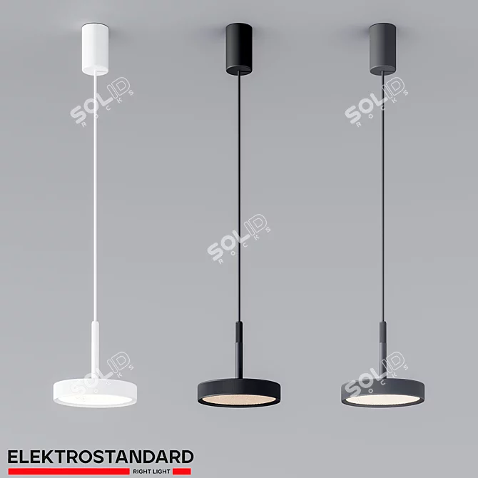 Elektrostandard Plate Pendant Light 3D model image 1