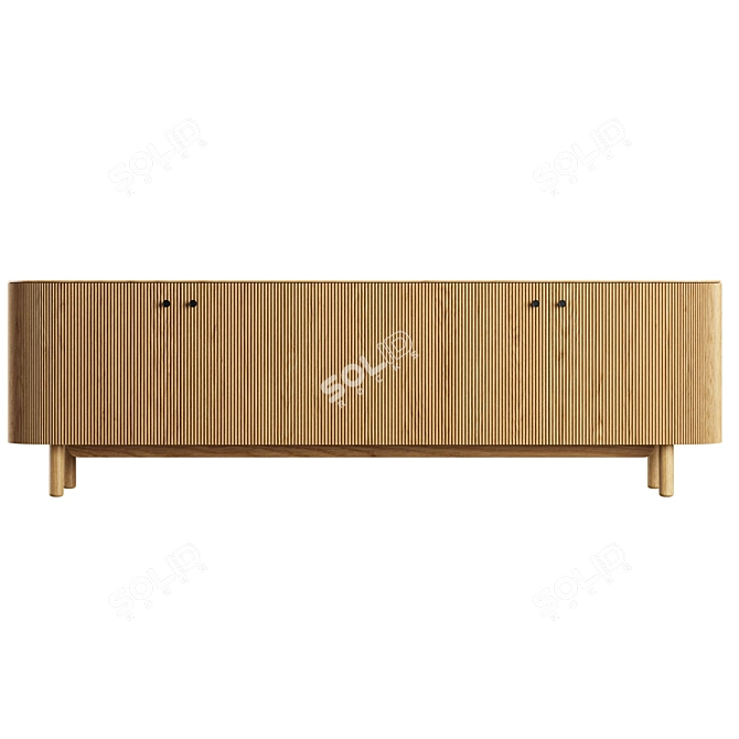 Modern Media Console for 3D Modeling 3D model image 4