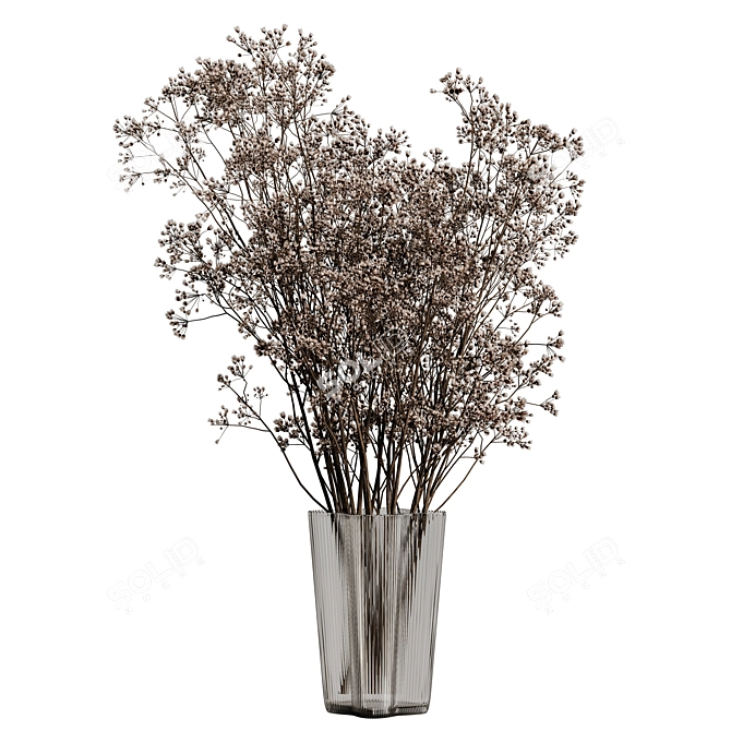 Modern Plants Bouquet Vase 51 3D model image 2