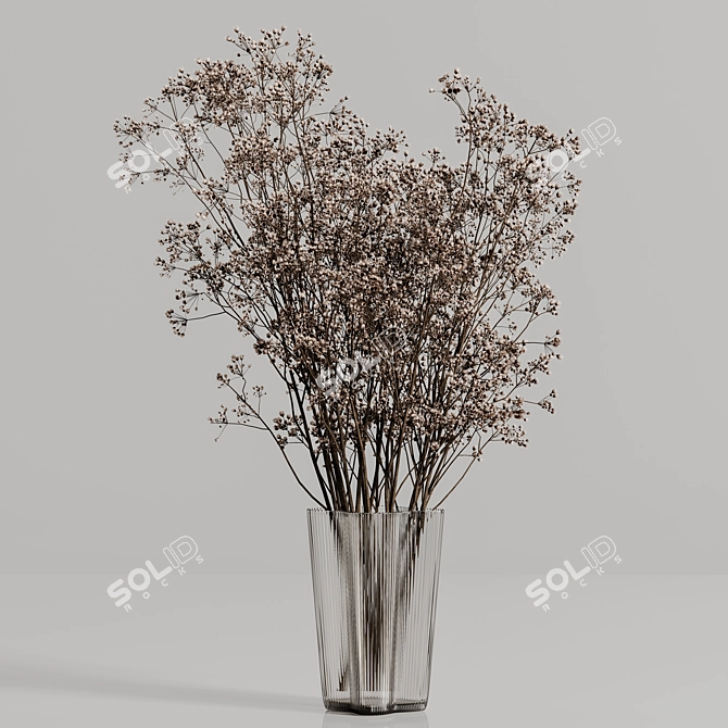 Modern Plants Bouquet Vase 51 3D model image 3