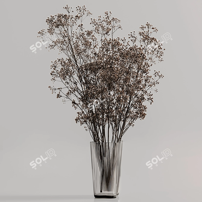 Modern Plants Bouquet Vase 51 3D model image 4