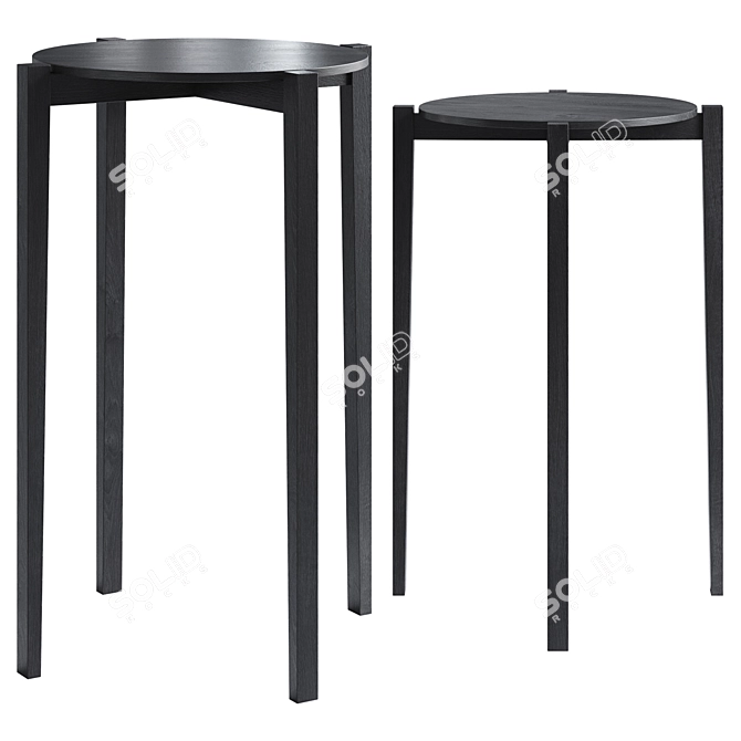 Eloïs Serax Designer Table by Ann Demeulemeester 3D model image 1