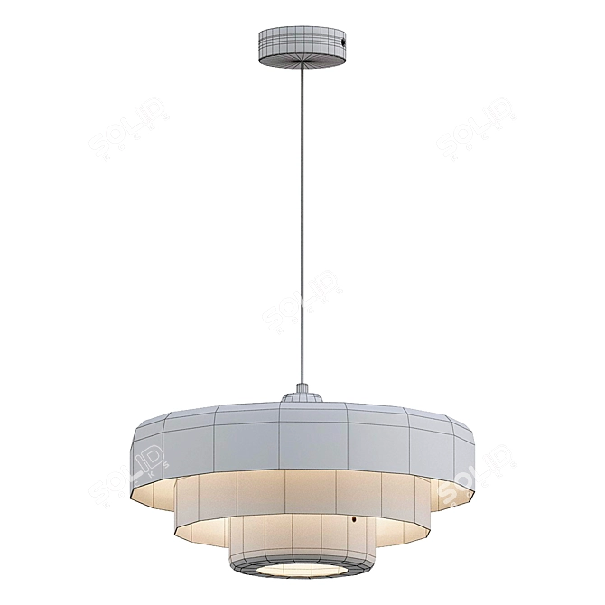 Modern Cake Pendant Lamp, Multi-color 3D model image 5