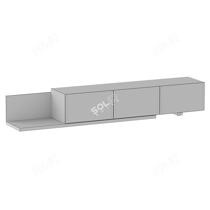 Modern TV Stand Gerda 3D model image 2