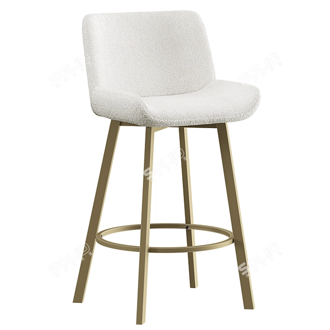 Swivel Bar Stool Jasmin 3D model image 1