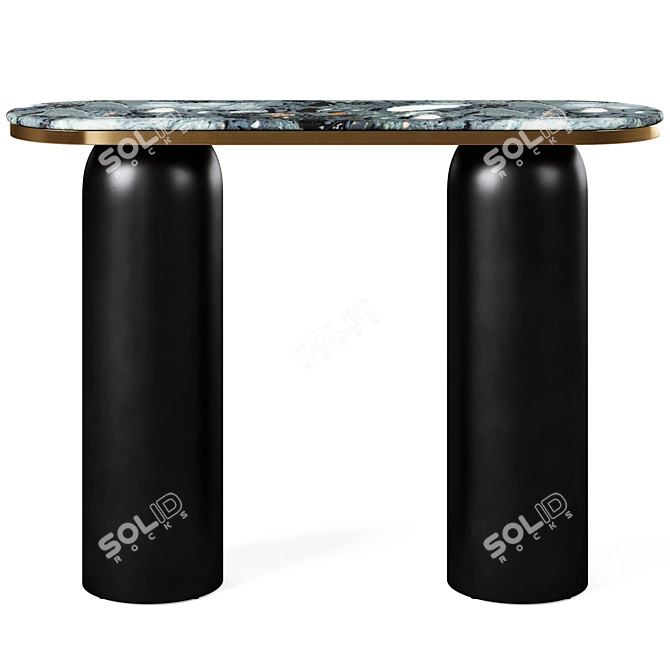 Modern Luxor Console Table by Zuo 3D model image 2