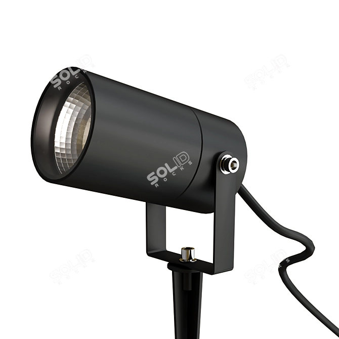 Intec Adjustable Outdoor Floodlight 3D model image 1