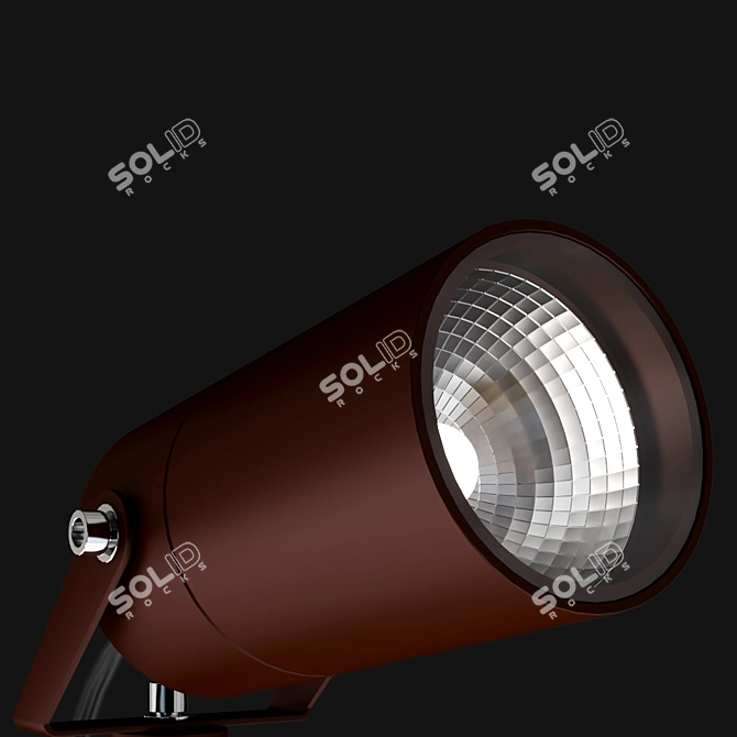 Intec Adjustable Outdoor Floodlight 3D model image 3