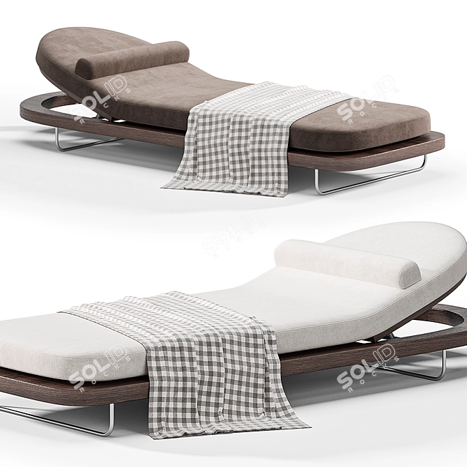 Riviera Pool Sunbed Deluxe 3D model image 6