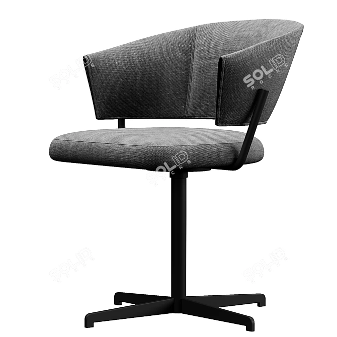 Modern Ergonomic Bahia Office Chair 3D model image 1