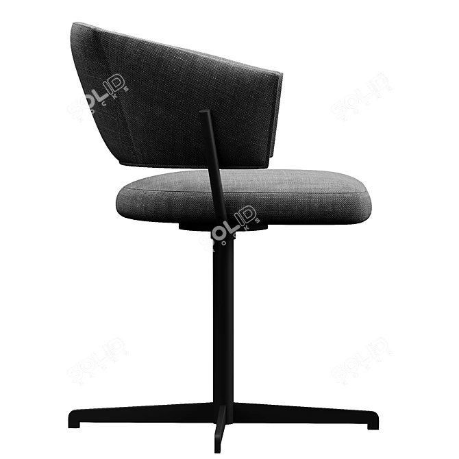 Modern Ergonomic Bahia Office Chair 3D model image 3