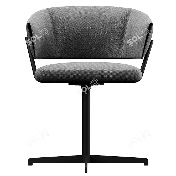 Modern Ergonomic Bahia Office Chair 3D model image 4