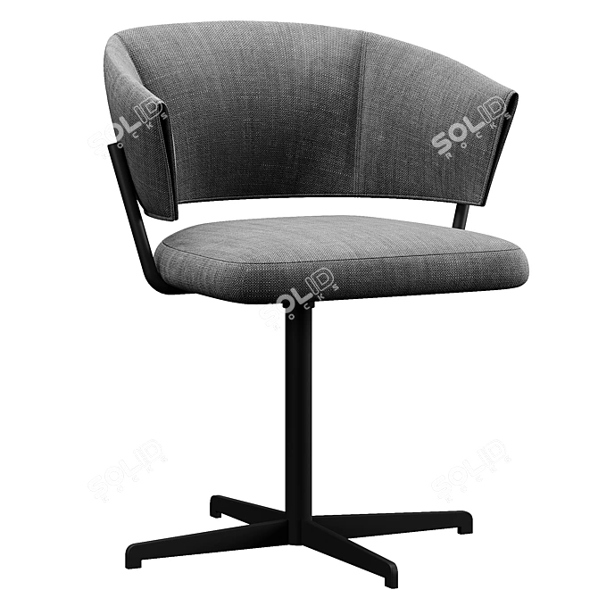 Modern Ergonomic Bahia Office Chair 3D model image 7