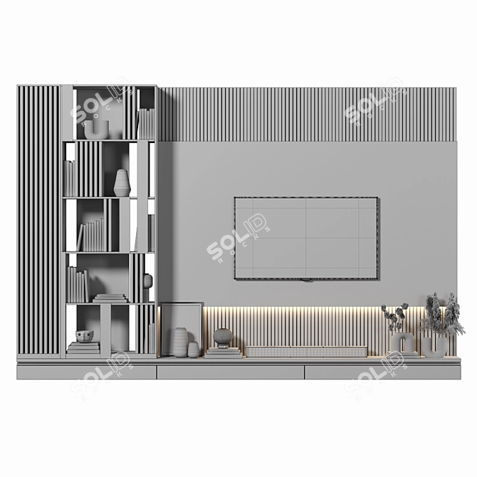 Sleek TV Wall Mount 152 3D model image 4