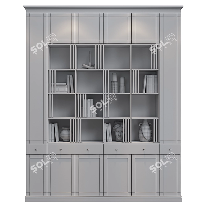 Neoclassical Rack 6 Essentials Set 3D model image 3