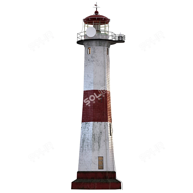 Nautical Heritage Lighthouse Model 3D model image 1