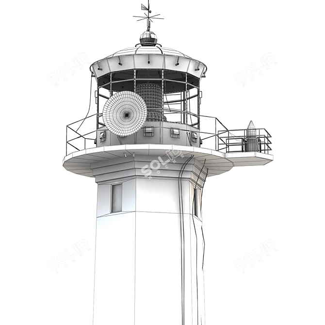 Nautical Heritage Lighthouse Model 3D model image 3